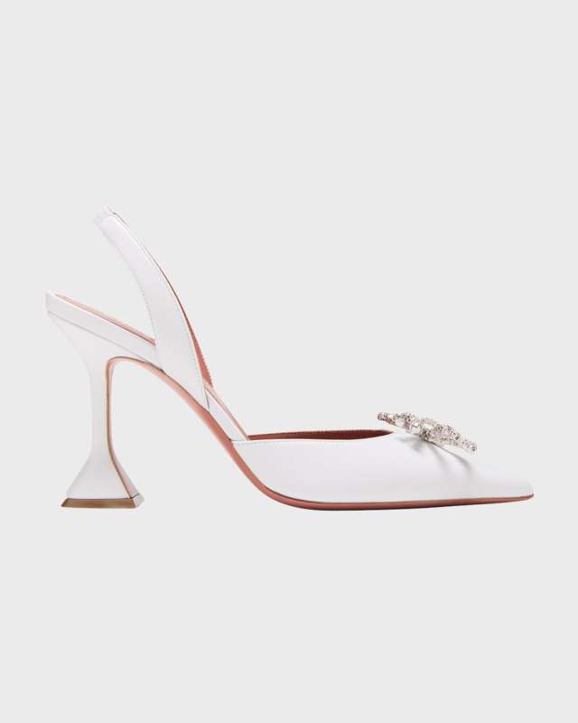 Rosie Napa Crystal Bow Halter Pumps